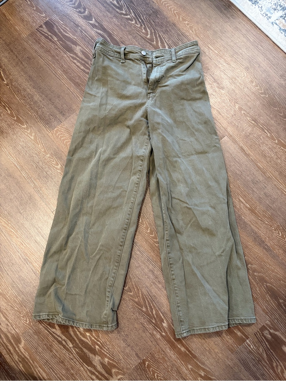 Target Good Threads Dark Green Wide Leg Jeans